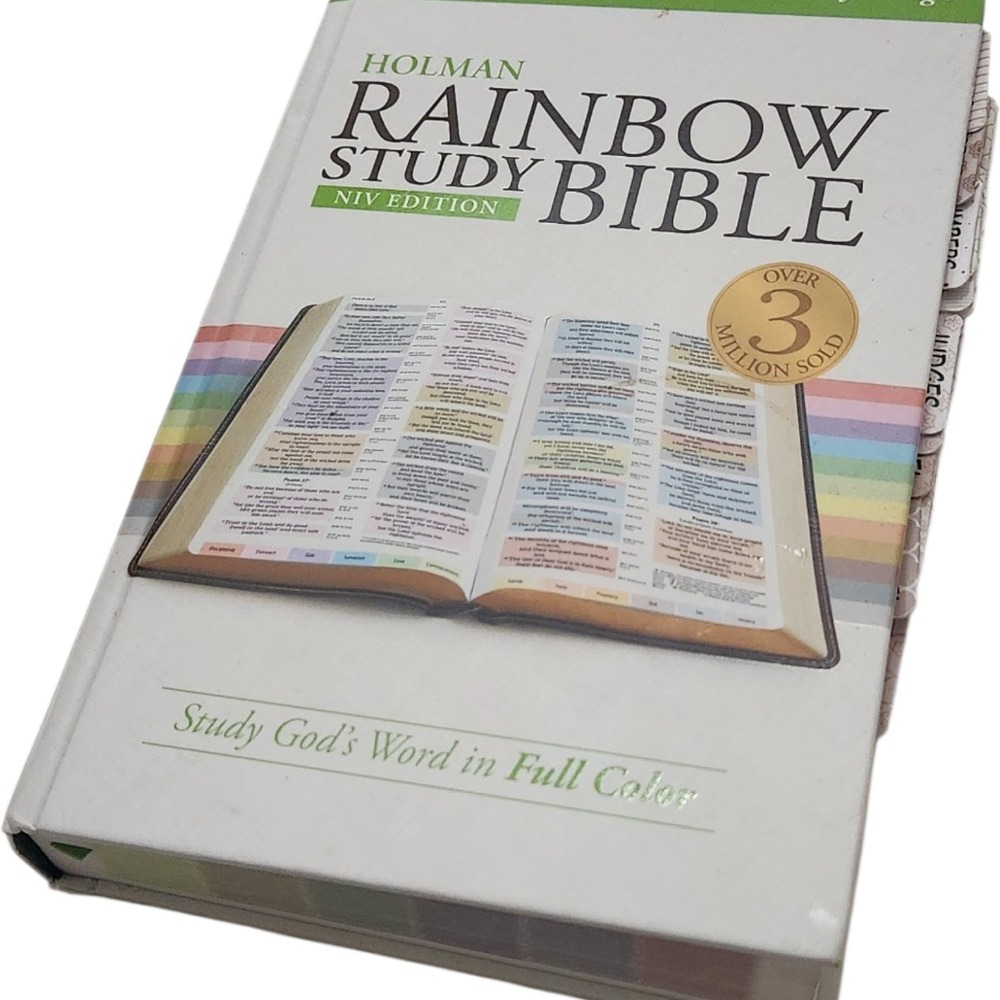 Holman Rainbow Study Bible NIV‎ Edition Hardcover Color Coded with Index Tabs